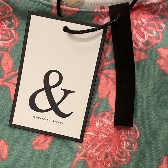 Women’s XS AMPERSAND AVE Floral Patterned Sweatshirt - Green and Pink - Picture 5 of 6